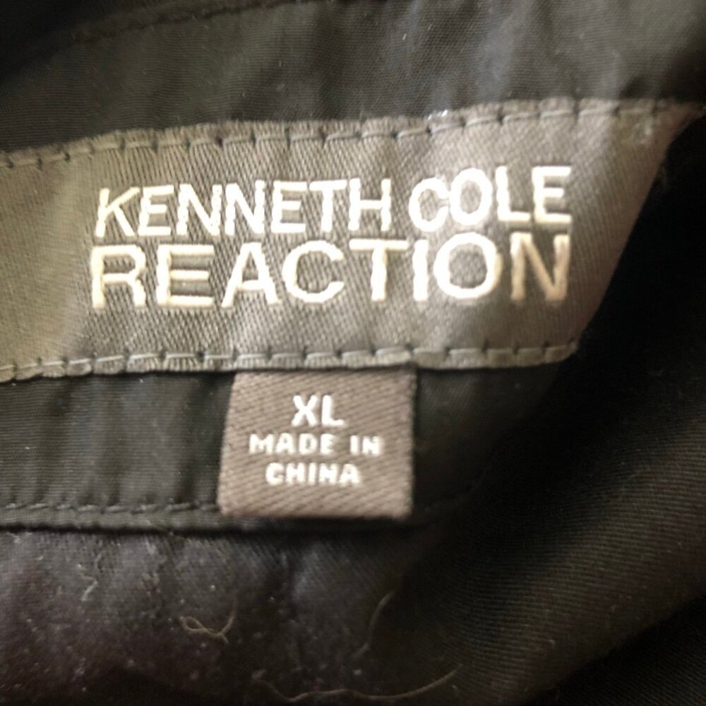 Kenneth Cole Reaction Black Moto Jacket Waterproof XL - Picture 12 of 12